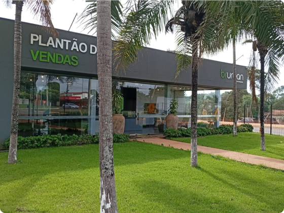 Fachada do plantão de vendas BR Urban